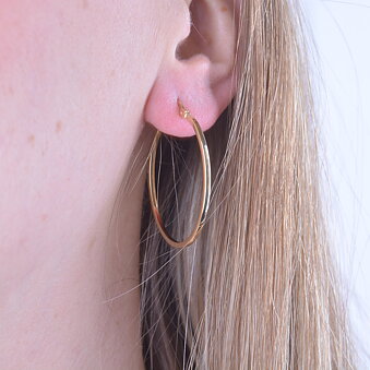 Creol 18K Gold Square putki 30 mm