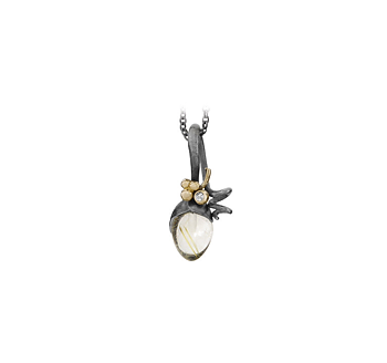 OLE LYNGGAARD Lotus Spira Rutilkvarts Silver
