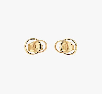 Les Amis Drop Studs Gold