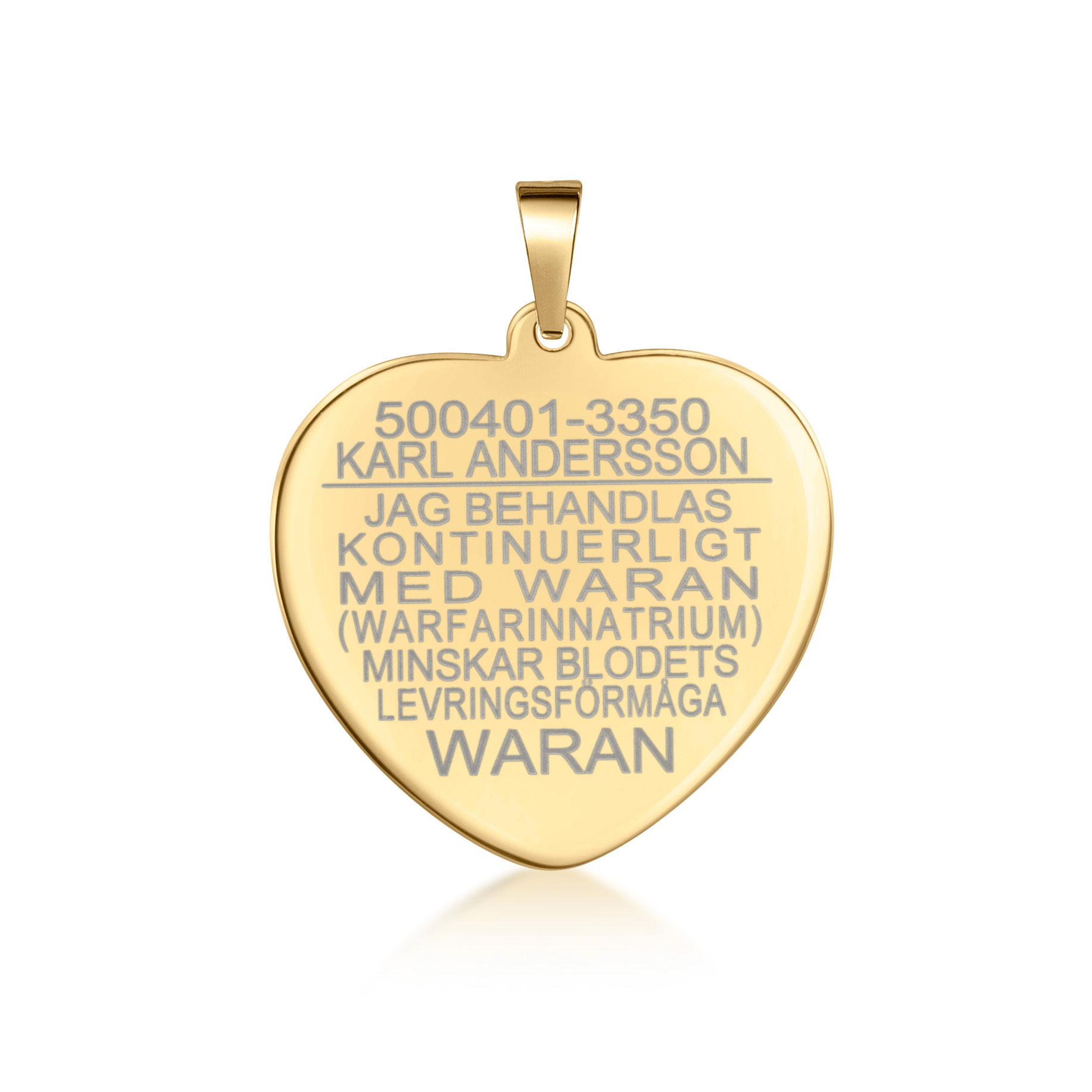 Eliquis Heart Gold 18k Suuri 26*26*0,5 - 4