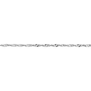 Singaporen valkokulta 18k 50 cm 1,8mm