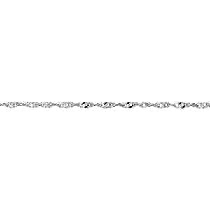 Singaporen valkokulta 18k 50 cm 1,8mm
