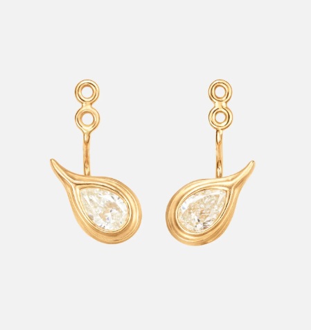 Ocean Drop Solitaire Earring Pendants, 1.0 ct
