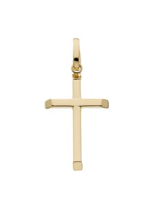 Kultainen risti 18K Viistot reunat