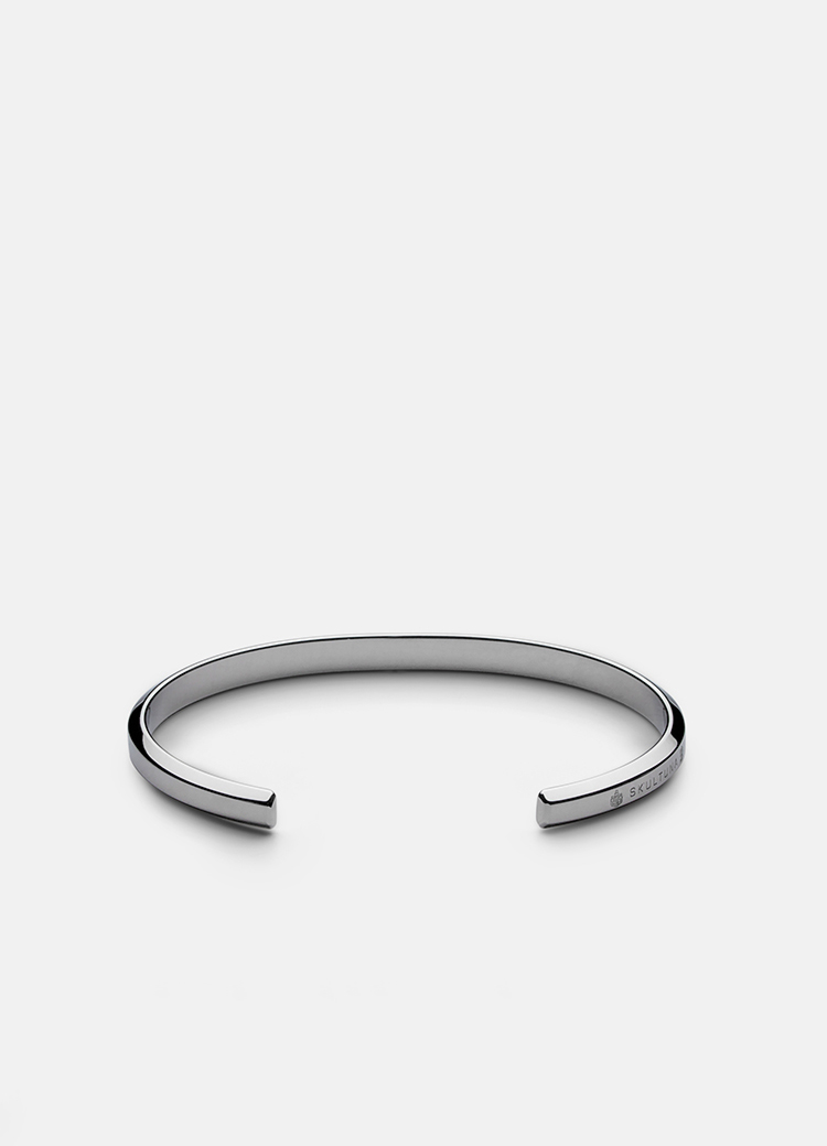 Icon Cuff ohut hopeoitu - 3