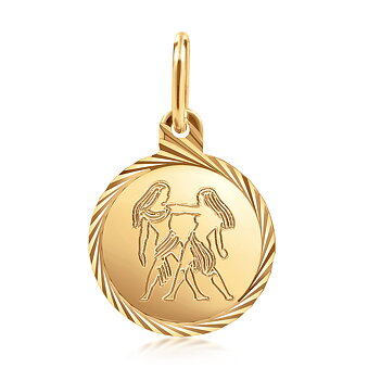 Horoskooppimerkki  Gemini Gold riipus