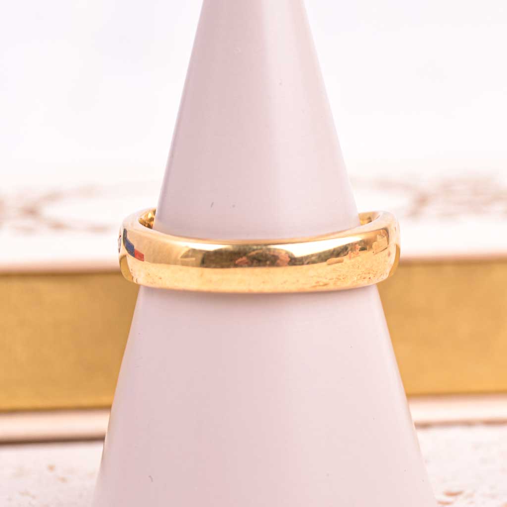 Kulta sormus 18k ja 0,16ct timantti, Vintage - 5