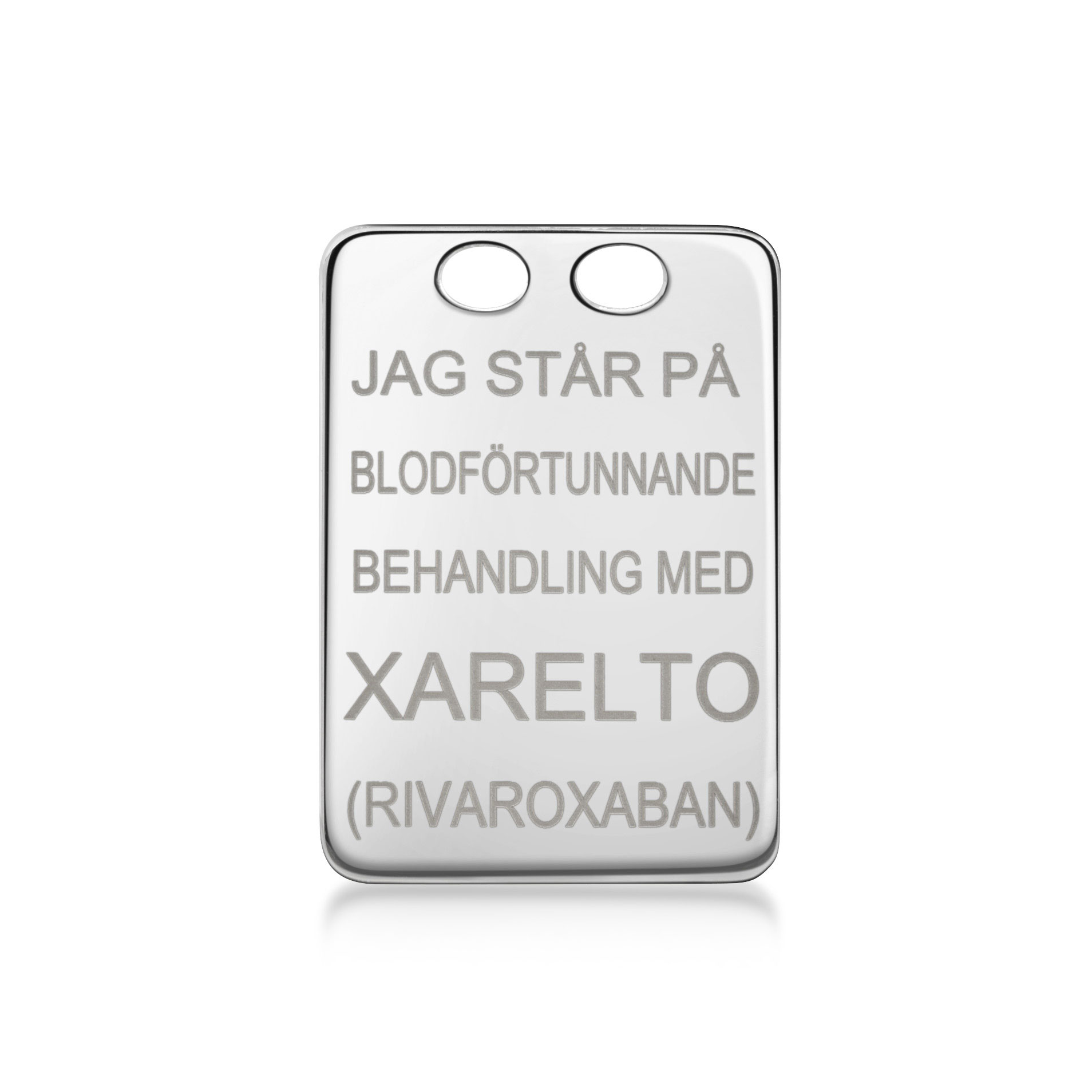 Xarelto tarjotin 18k valkokultaa - 2