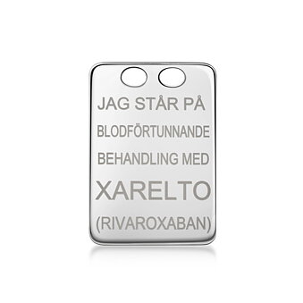 Xarelto bakke 18k hvidguld