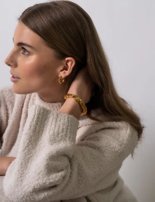 Morph Petite Hoops kullatut renkaat - 3