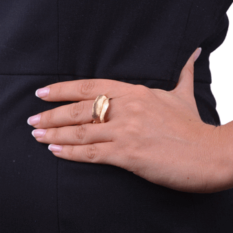Blade Ring Mellem Guld