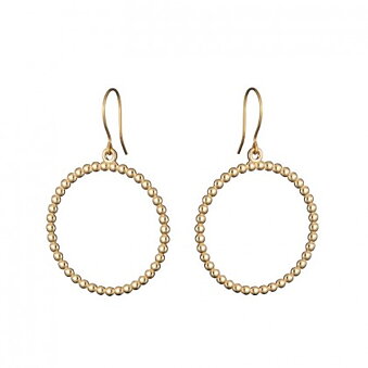 KALEVALA Circle of Light Round Bronze Earrings