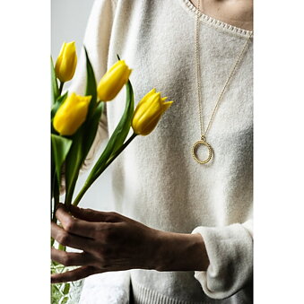 Circle of Light Bronze Necklace