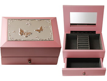 Dacapo Jewelry box in Pink Wood
