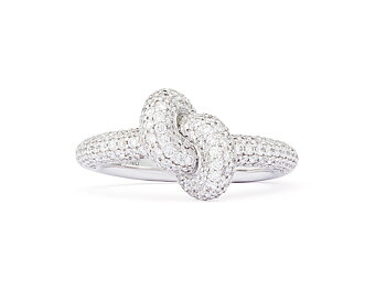 Hvidguld Ring The Legacy Knot Small Dia