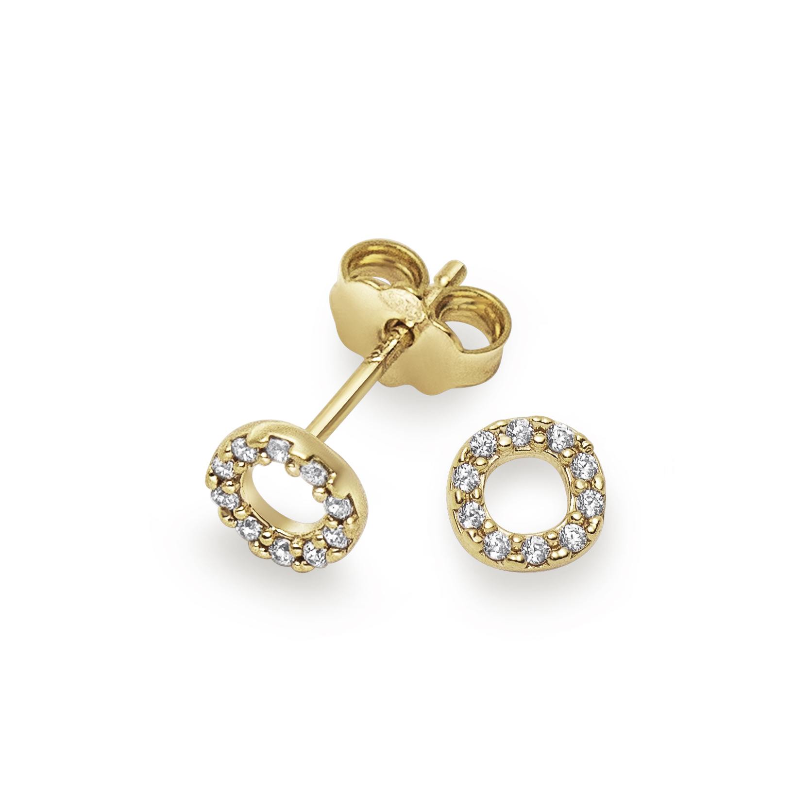 Kirjekorvakoru Kulta 18k cz O:lla