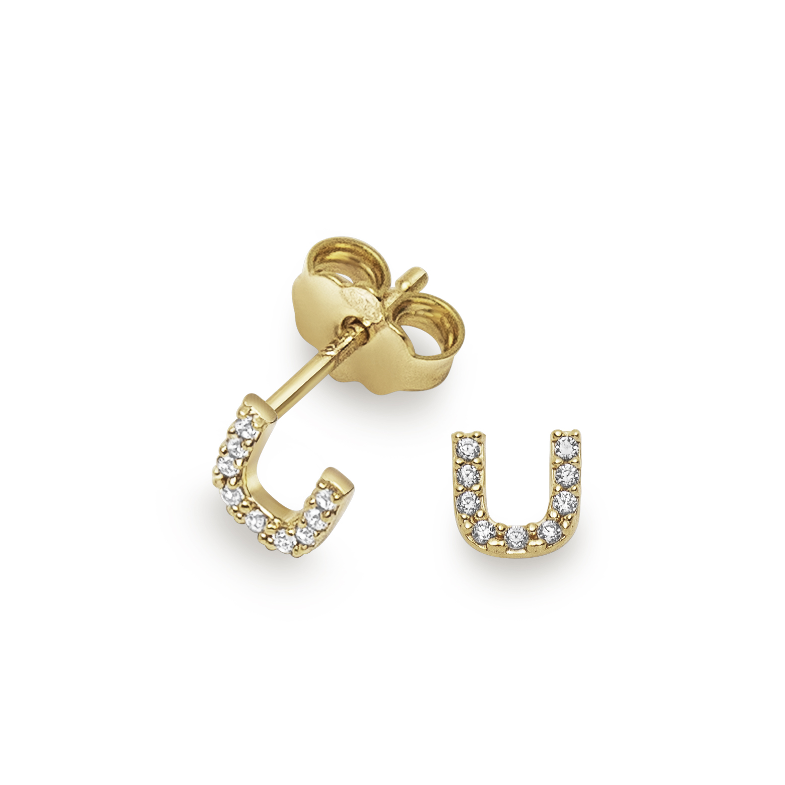 Kirjekorvakoru kultaa 18k cz U:lla