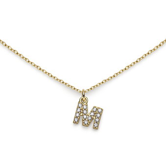 Kirjekaulakoru kultainen 18k cz M:llä