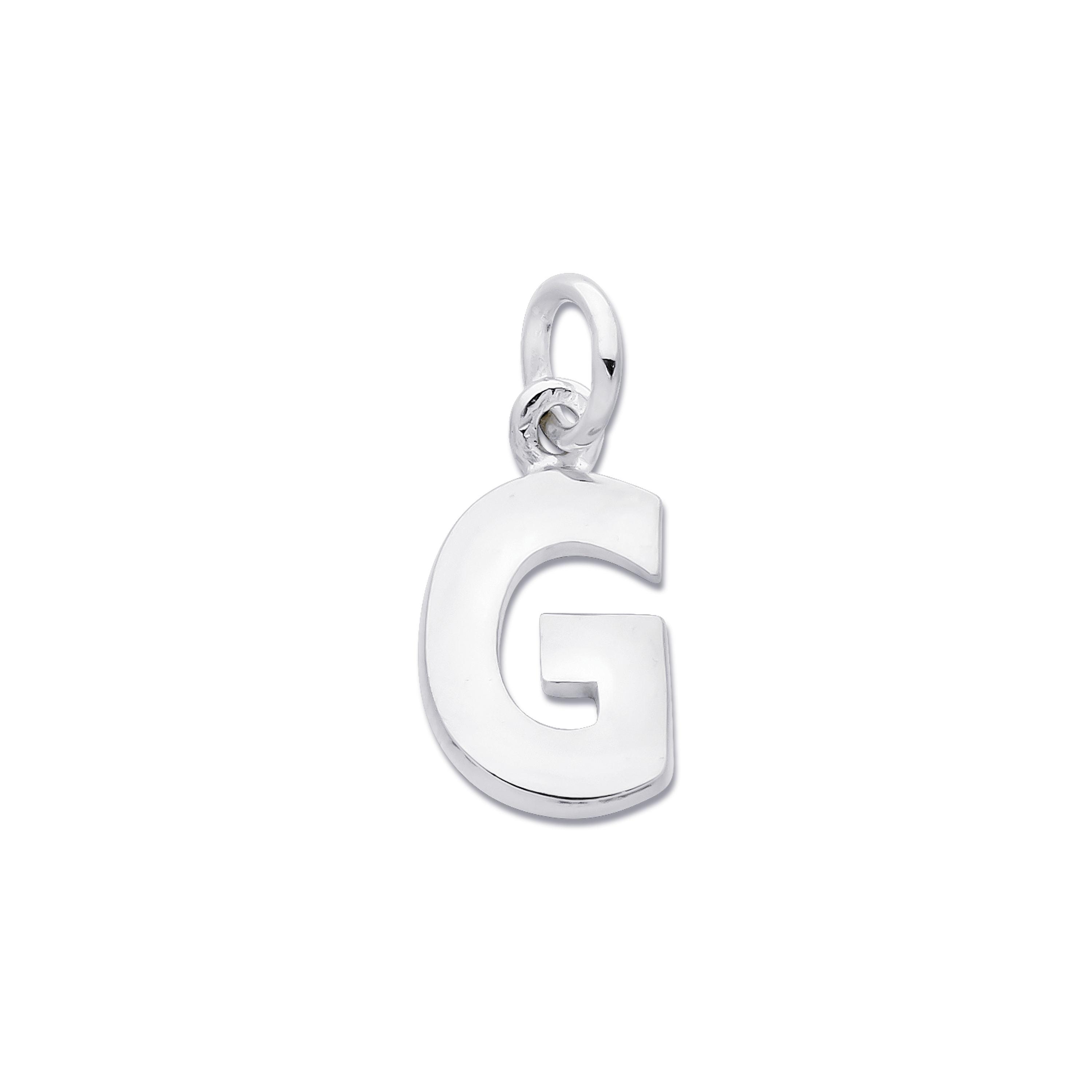 Bokstavshänge silver G