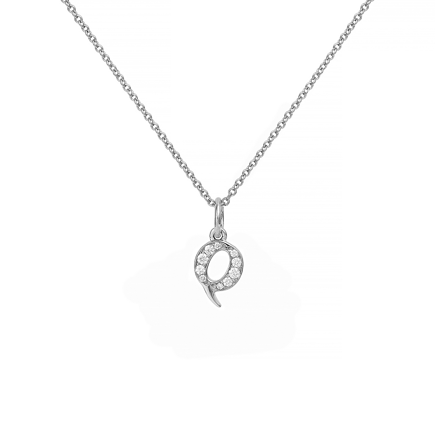 Love Letter Q 18 k White Gold ja Dia