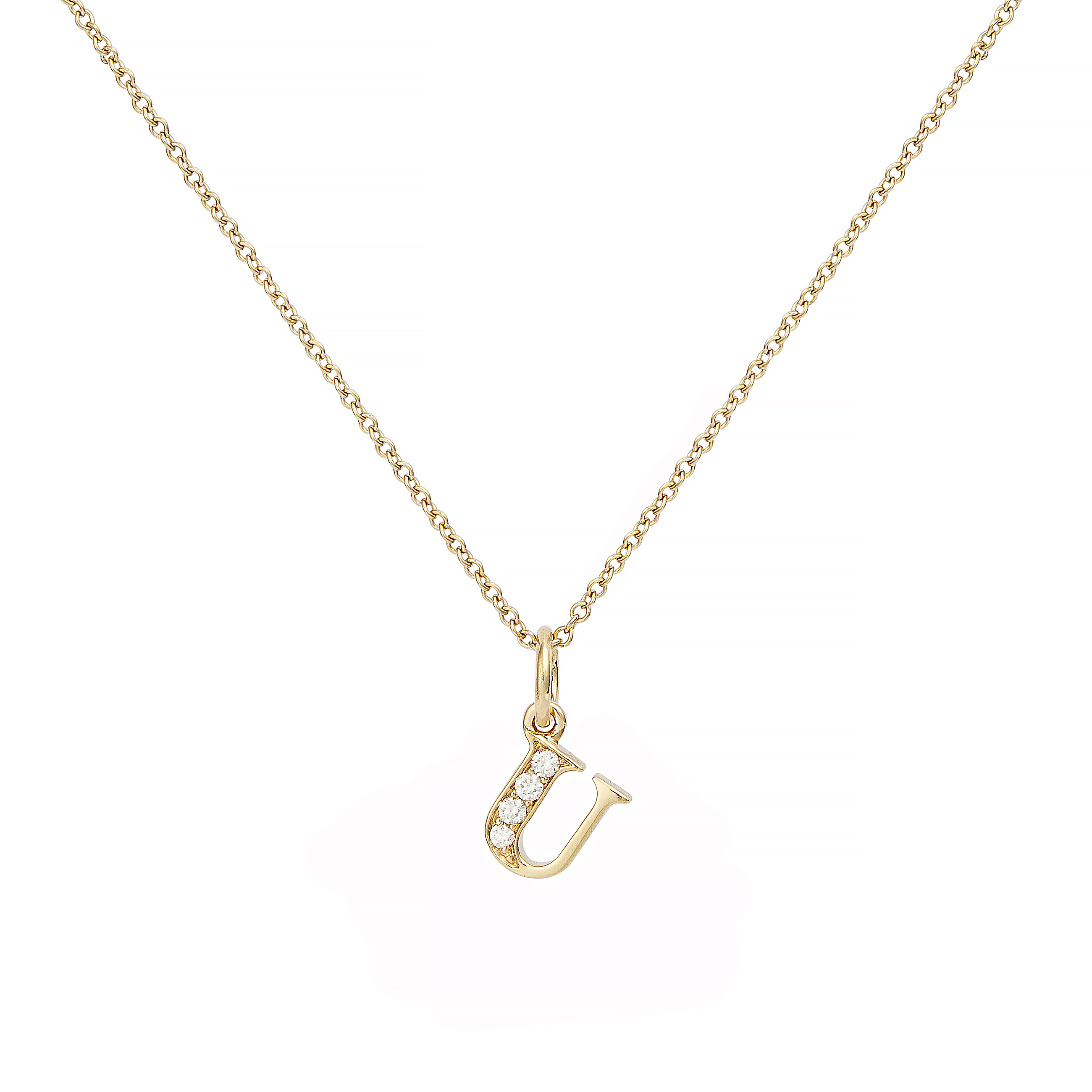 Kærlighedsbrev U 18k guld og dia