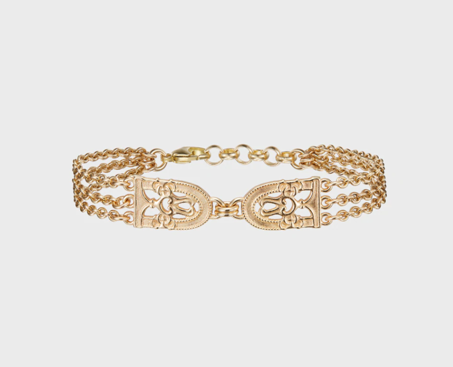 Birds of Paradise Brons Armband Bohlins Guld