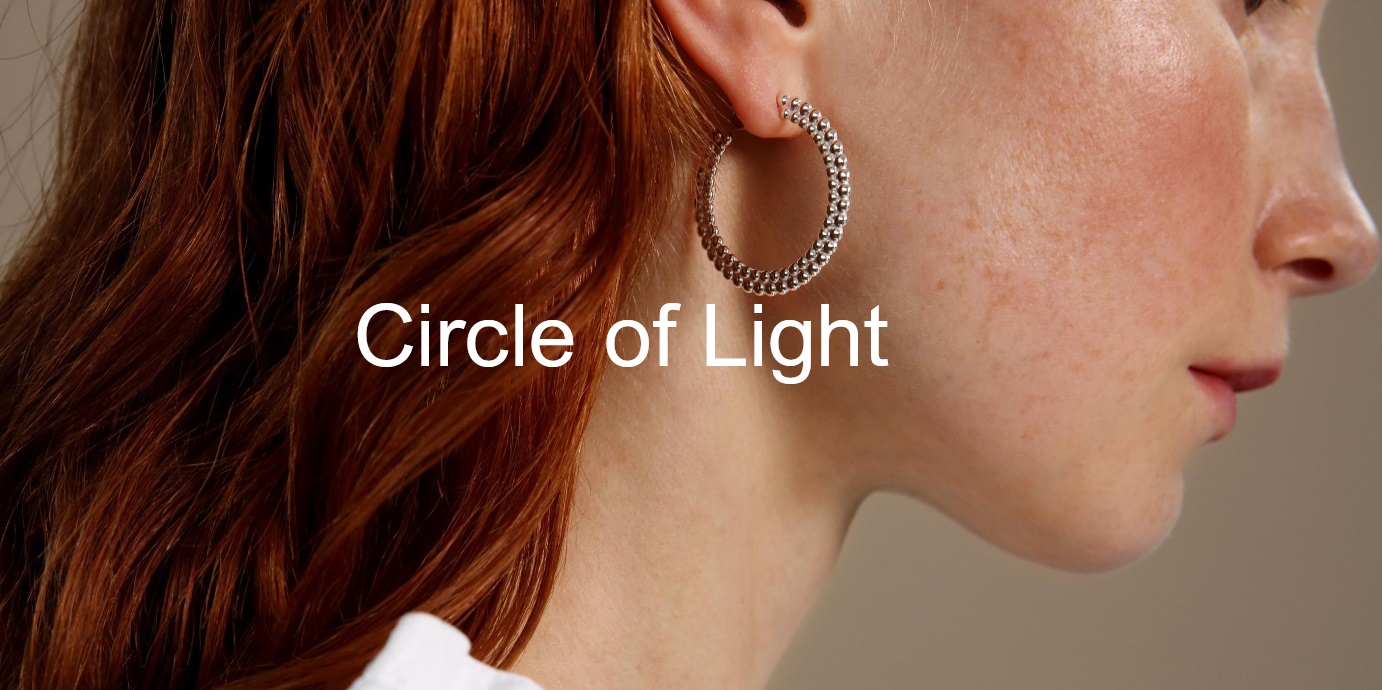 Circle of light Loop Earring - 2