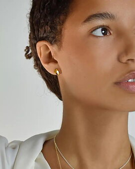 Botanica drop earrings 18k gold