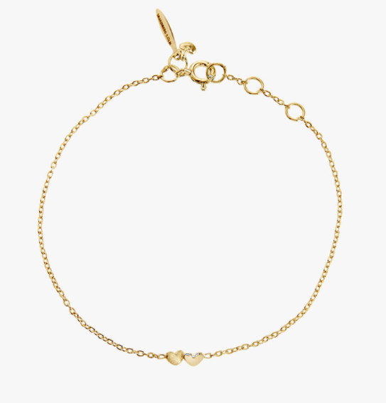 DRAKENBERG SJÖLIN Loving Heart Dubbel, Armband Guld