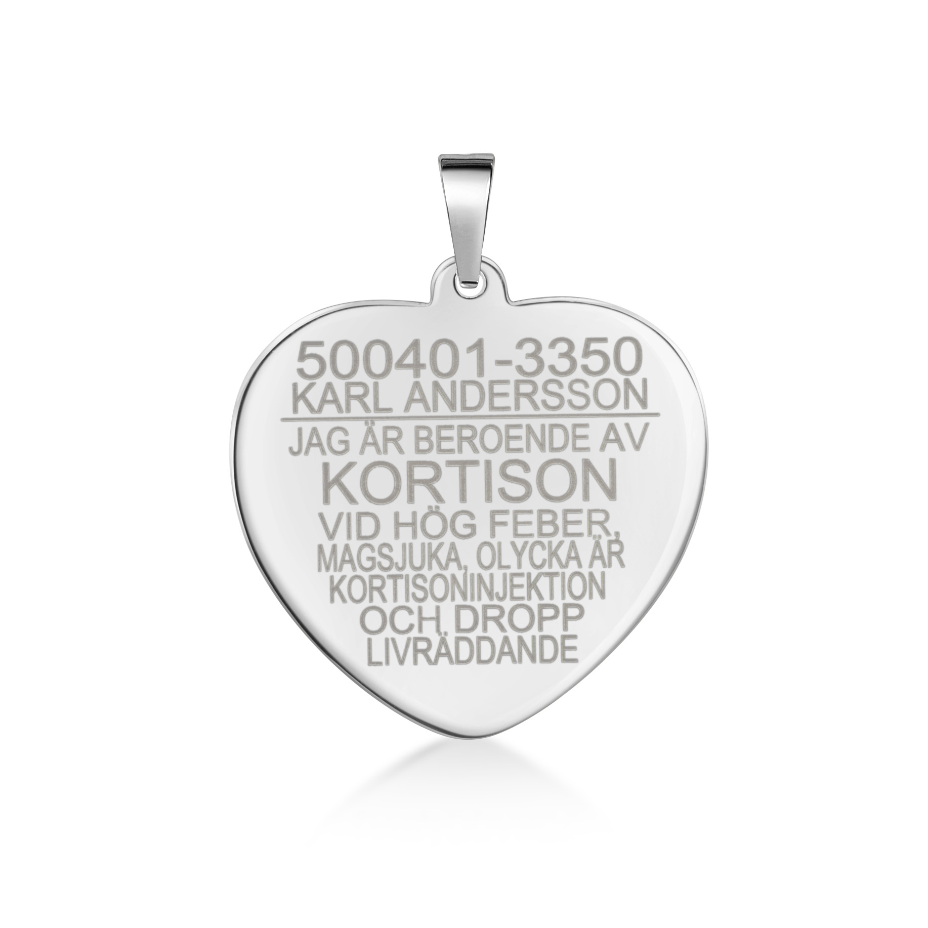 Kortinson sydän hopea 925