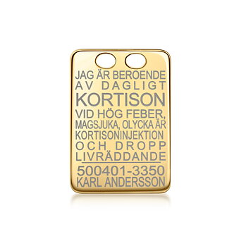 Kortinson bakke guld 18k