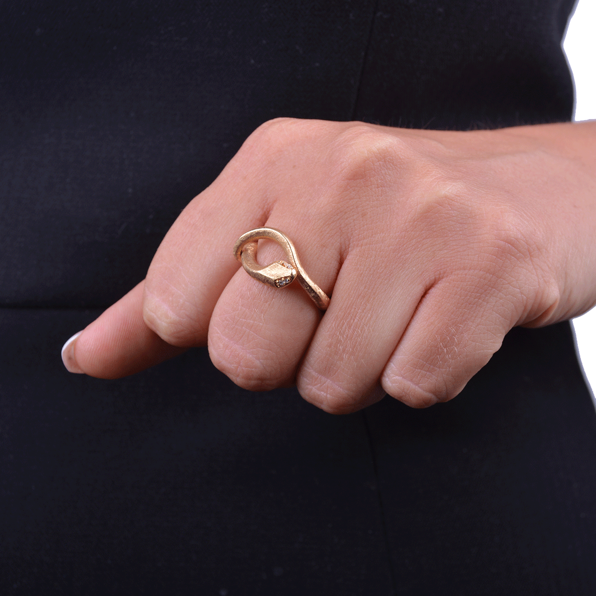 Snake Ring Red gold - 3