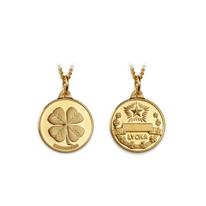 Luckypendant Small in Gold Plated Silver - 4