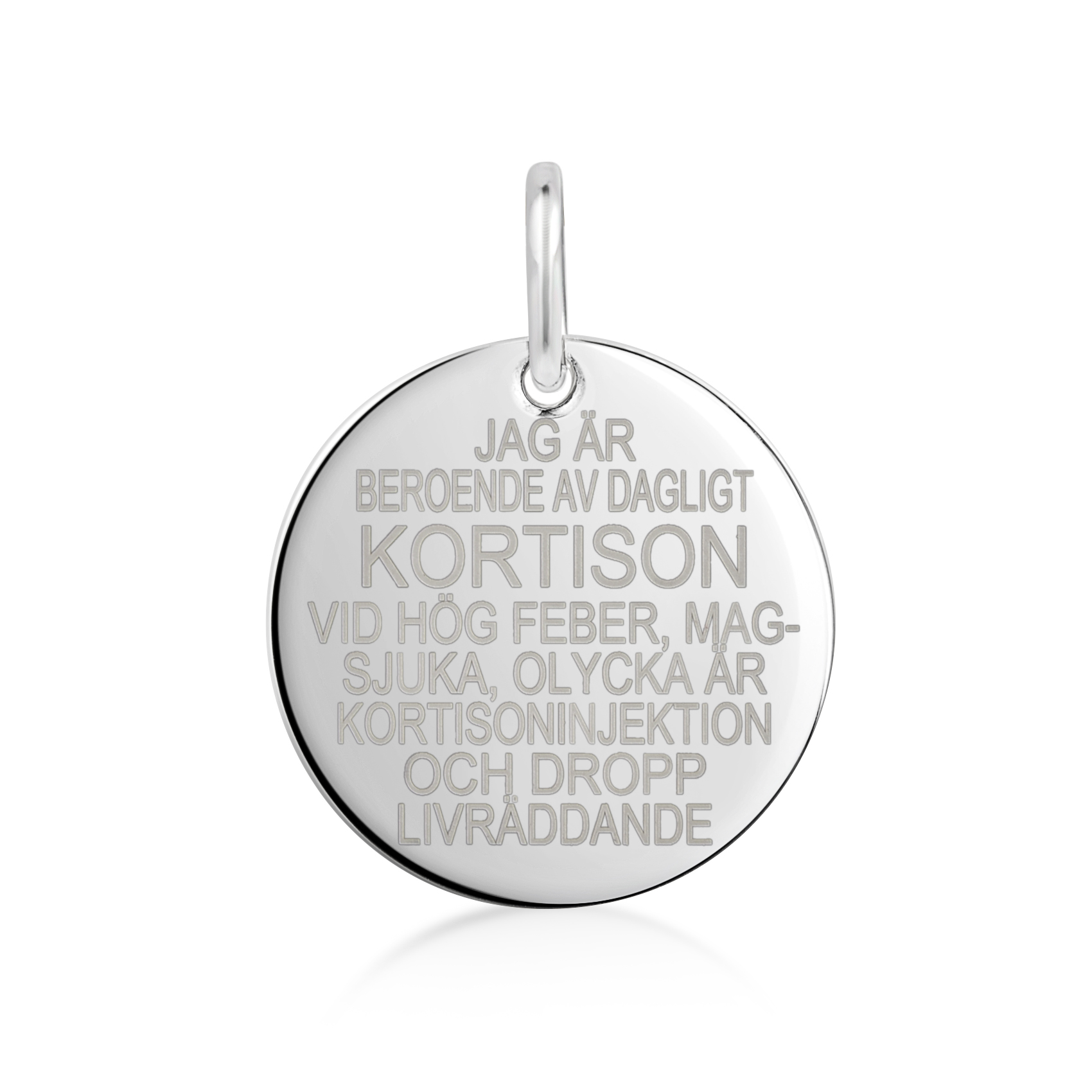 Kortinson lääketarjotin pyöreä hopea 925 - 2