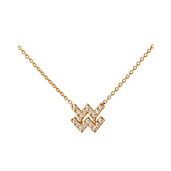 ENGELBERT Vattuman Petit Sign Halsband Guld