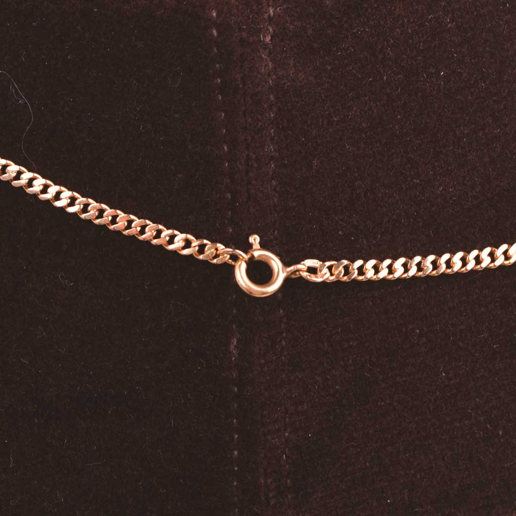 Guldcollier doserad Pansar 45cm Vintage - 5
