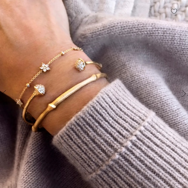 Armbånd Nature Gold Pavé Dia - 4