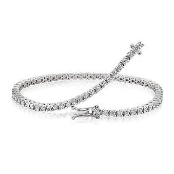 TENNIS ARMBÅND 3.99CT HVIDGULD