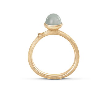 Lotus Tiny Ring Aquamarine