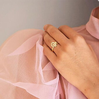 Le Knot Ring guld
