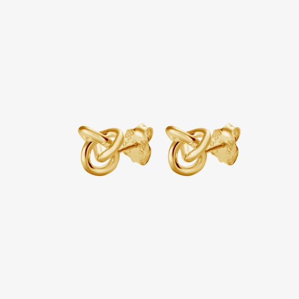 Le Knot dråbe ørering guld
