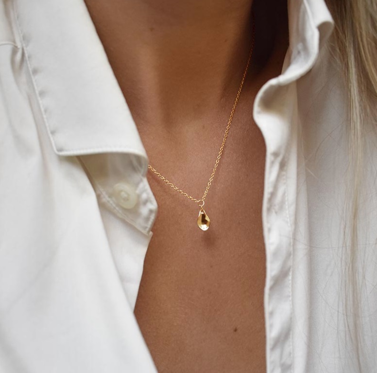 GAIAS GRACE DROP HALSBAND GULD - 2