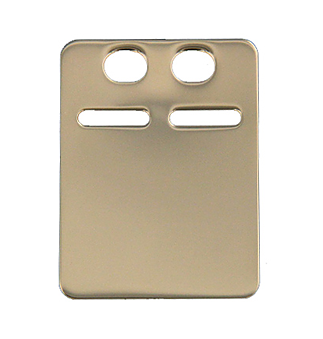 Id bakke guld 19*27mm 18k inkl