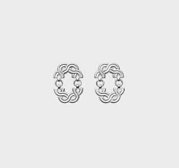 Maiden of the North Small Earrings Silver