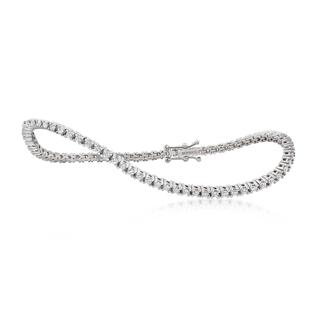 Bohlins Egentillverkning TENNIS BRACELET 2.64CT WHITE GOLD