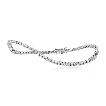TENNIS ARMBÅND 2,56CT HVIDGULD