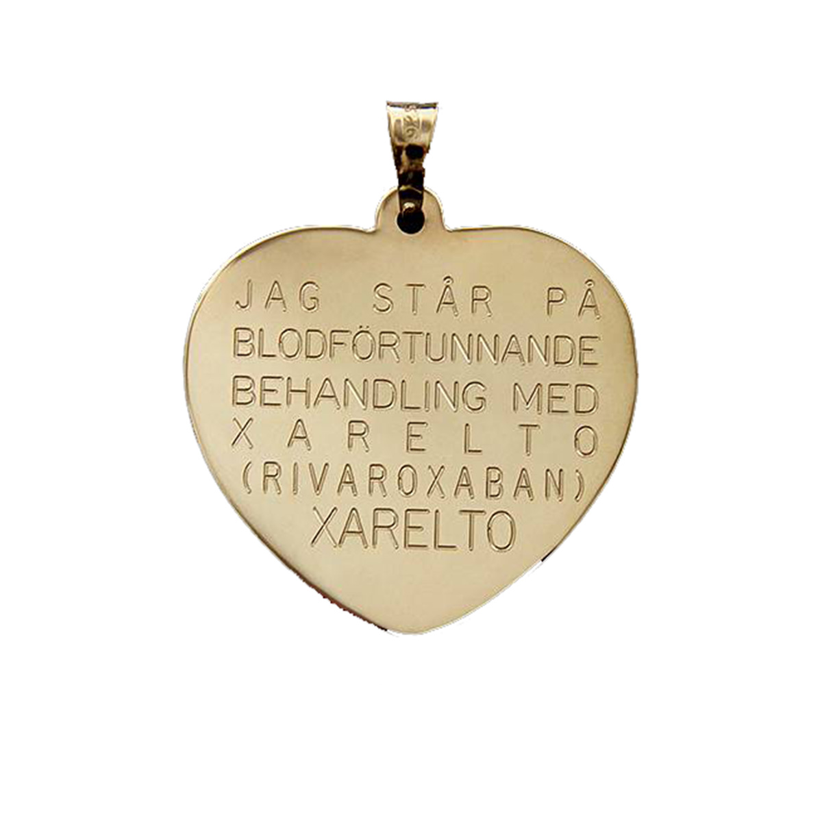 Xarelto sydän 18k kultaa pieni 19x16x0,3 - 3