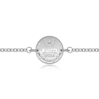 Mamma Armband Lyckopenningen Silver