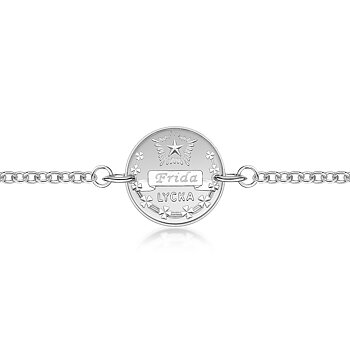 Mamma Armband Lyckopenningen Silver