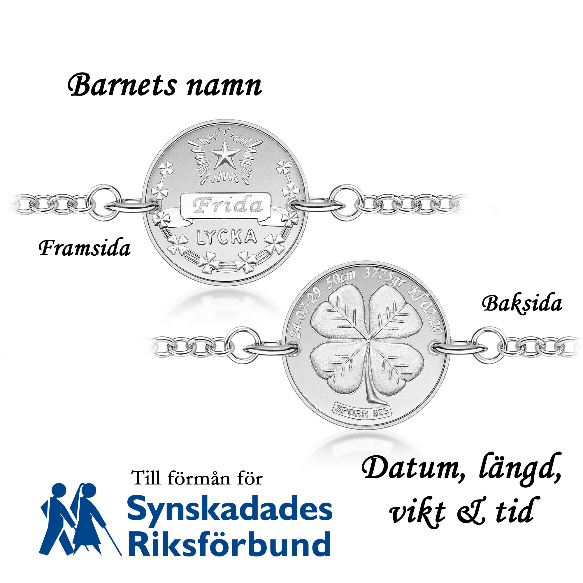 Mom Bracelet Lyckopenningen Silver - 2